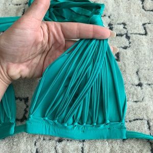 Teal Scrunch Butt Side Tie Dolcessa Bikini Small